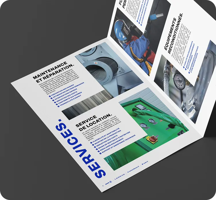 supports imprimes plaquette main